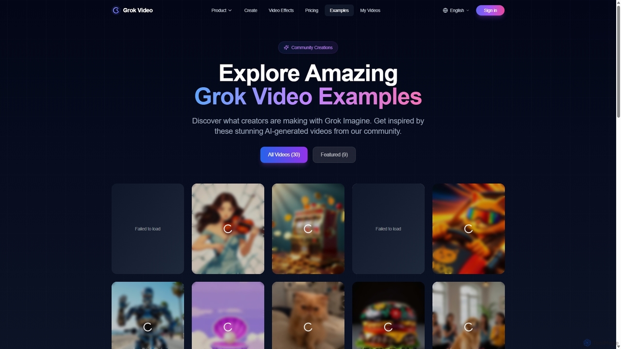 Examples - Grok Video | See What's Possible with Grok Imagine for Grok Video