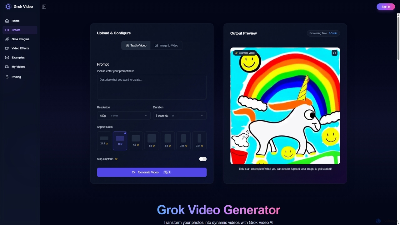 Free Online AI Image To Video Generator - Grok Video for Grok Video