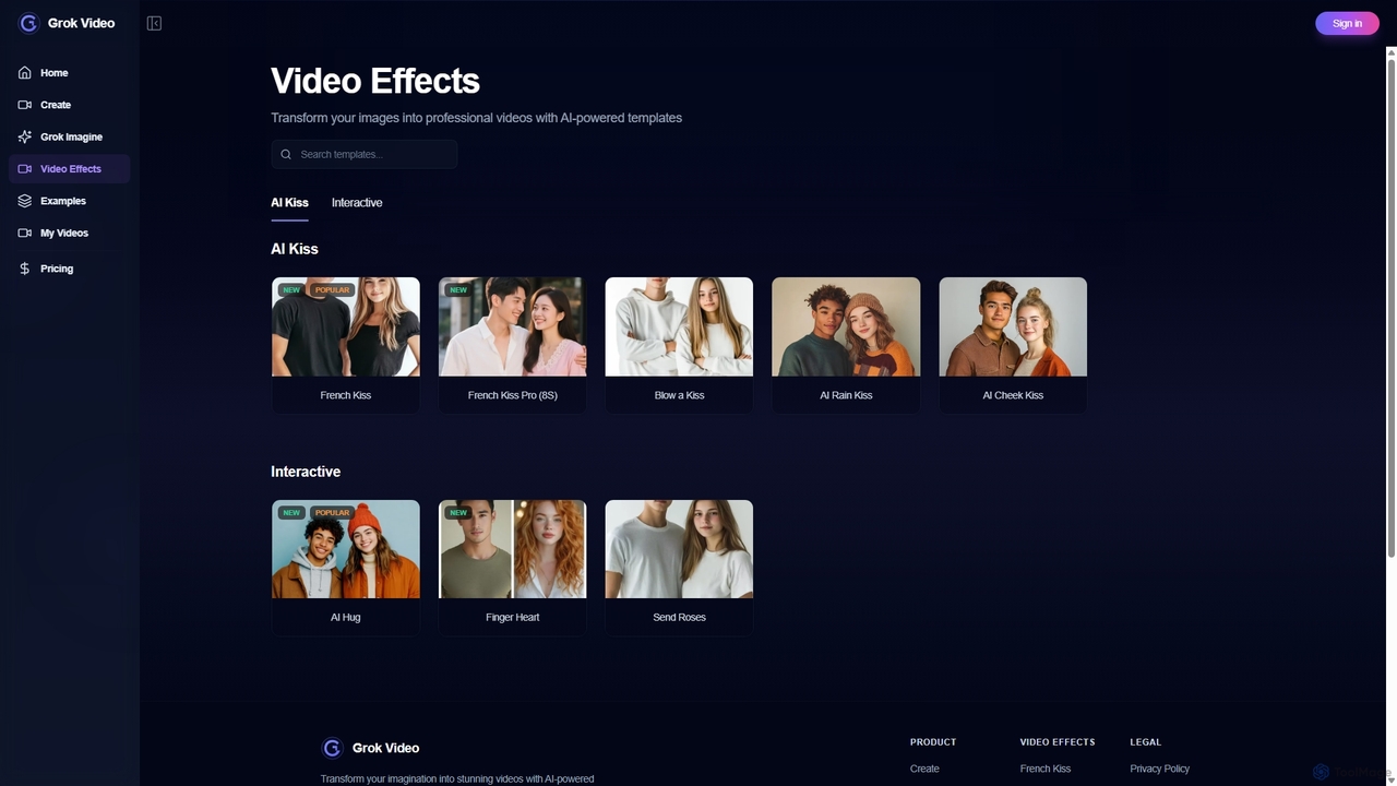 AI Video Effects - Transform Photos into Professional Videos | Grok Video for Grok Video