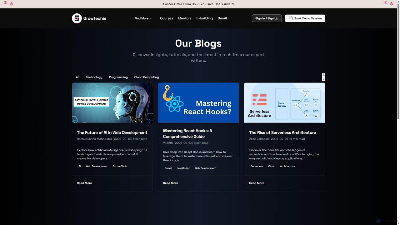 GrowTechie: Learn, Build, Grow & Get Placed for GrowTechie