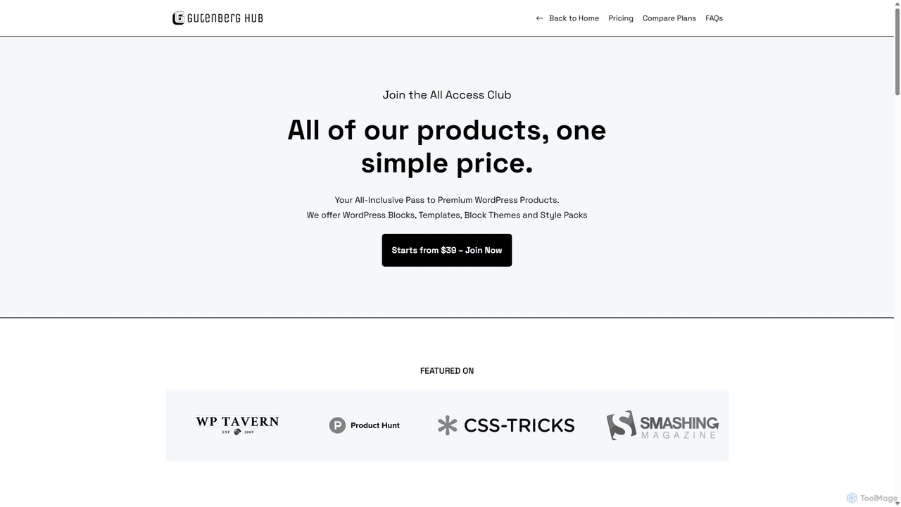 All Access Club for GutenbergHub Shop