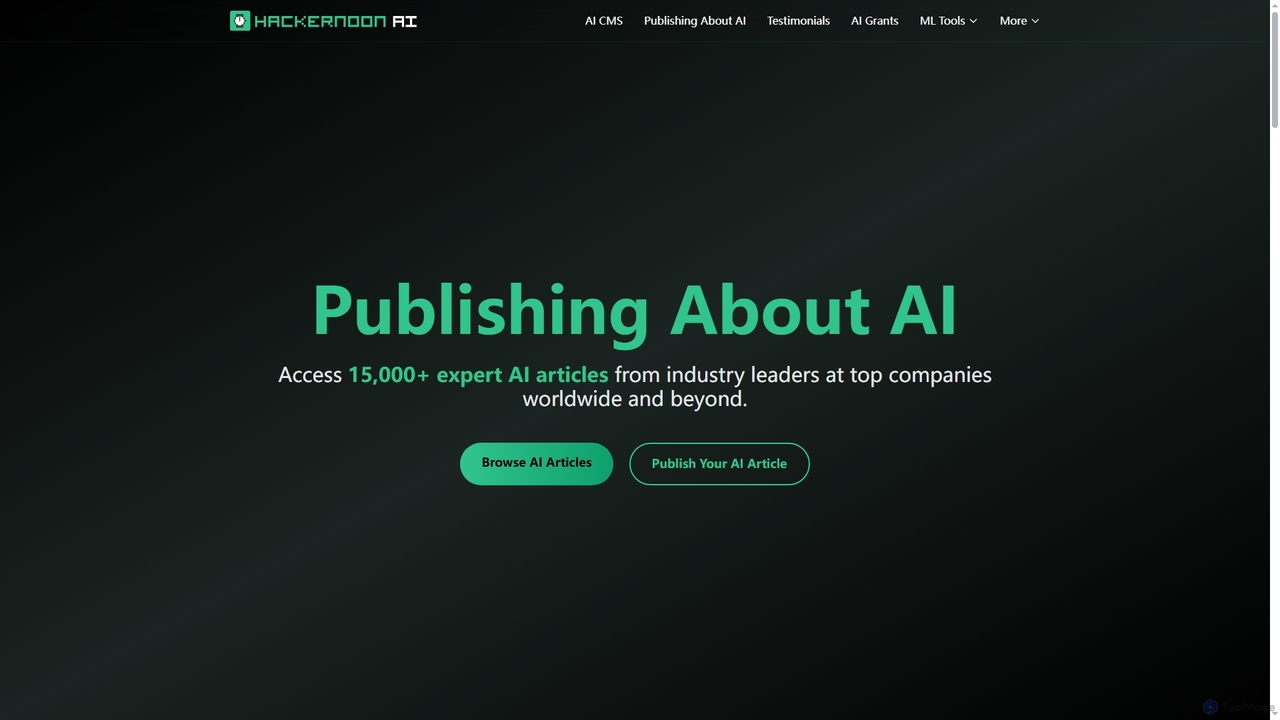 Publishing About AI - 15,000+ Expert Articles - HackerNoon AI for HackerNoon AI
