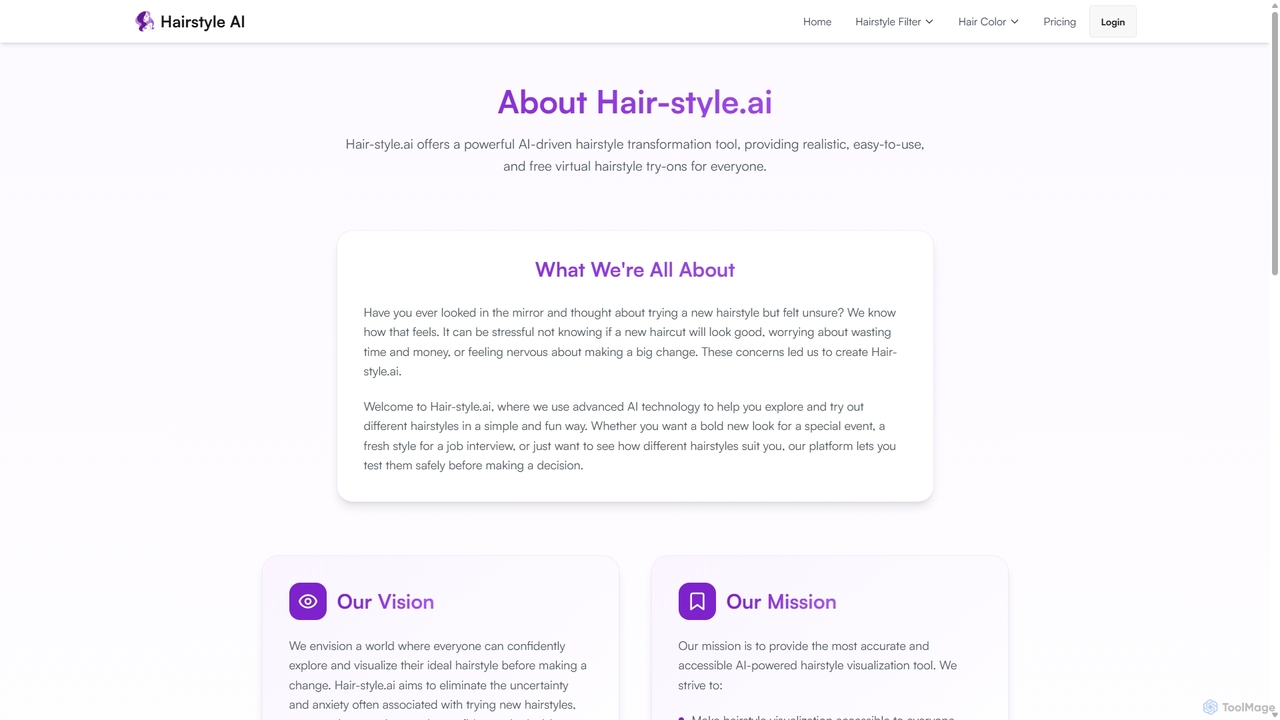 About Hair-style.ai - AI Powered Hairstyle Transformation for Hair Style.ai