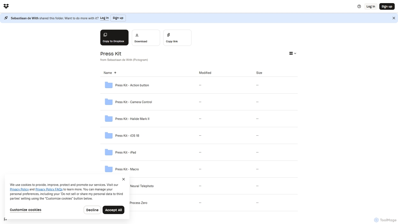 Press Kit - Dropbox for Halide