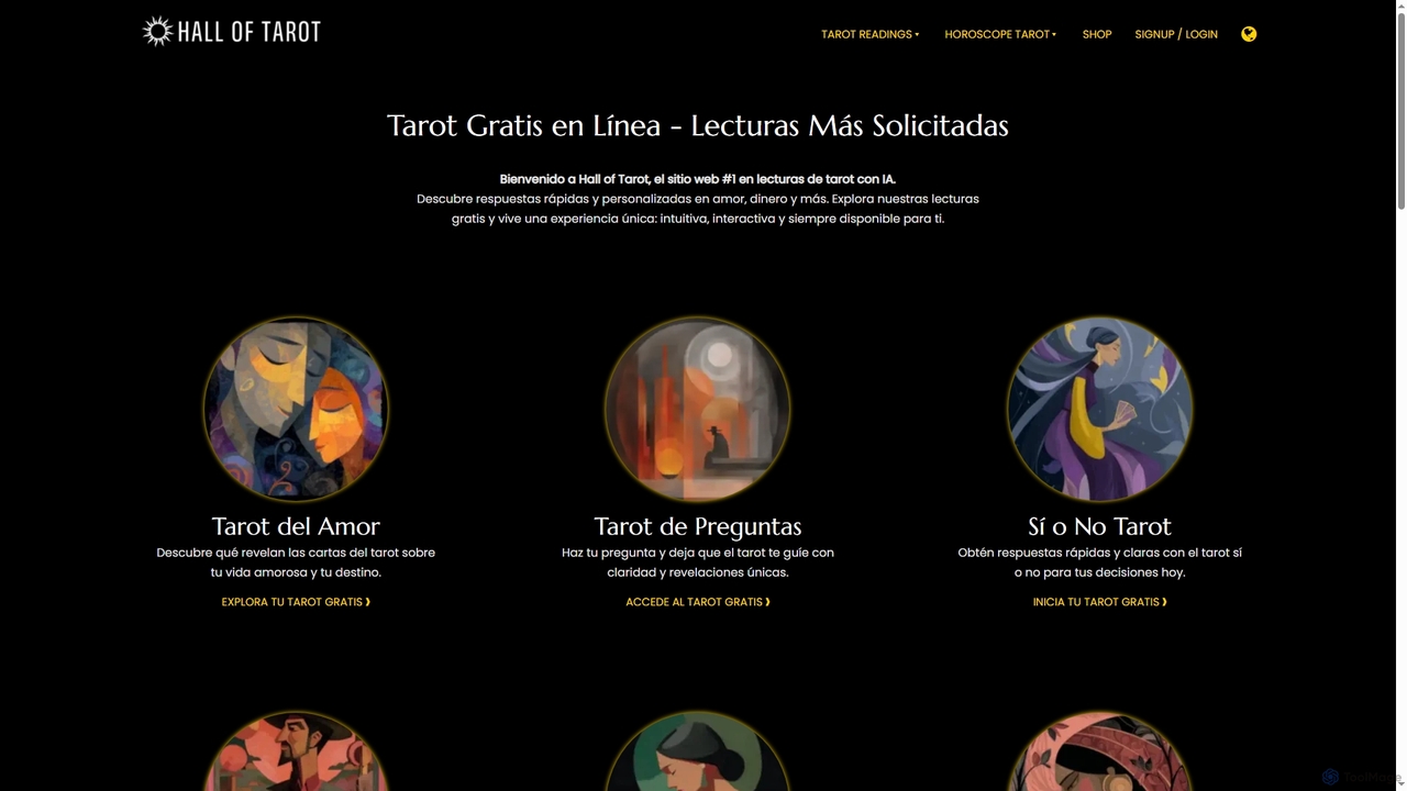 Lectura de Tarot Gratis en Línea - Instantánea y Precisa for HallofTarot