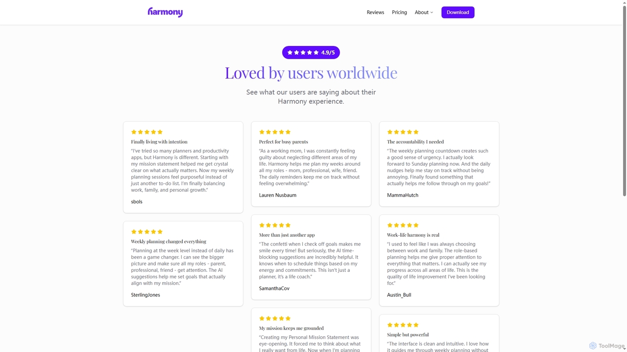 Reviews - Harmony AI for Harmony