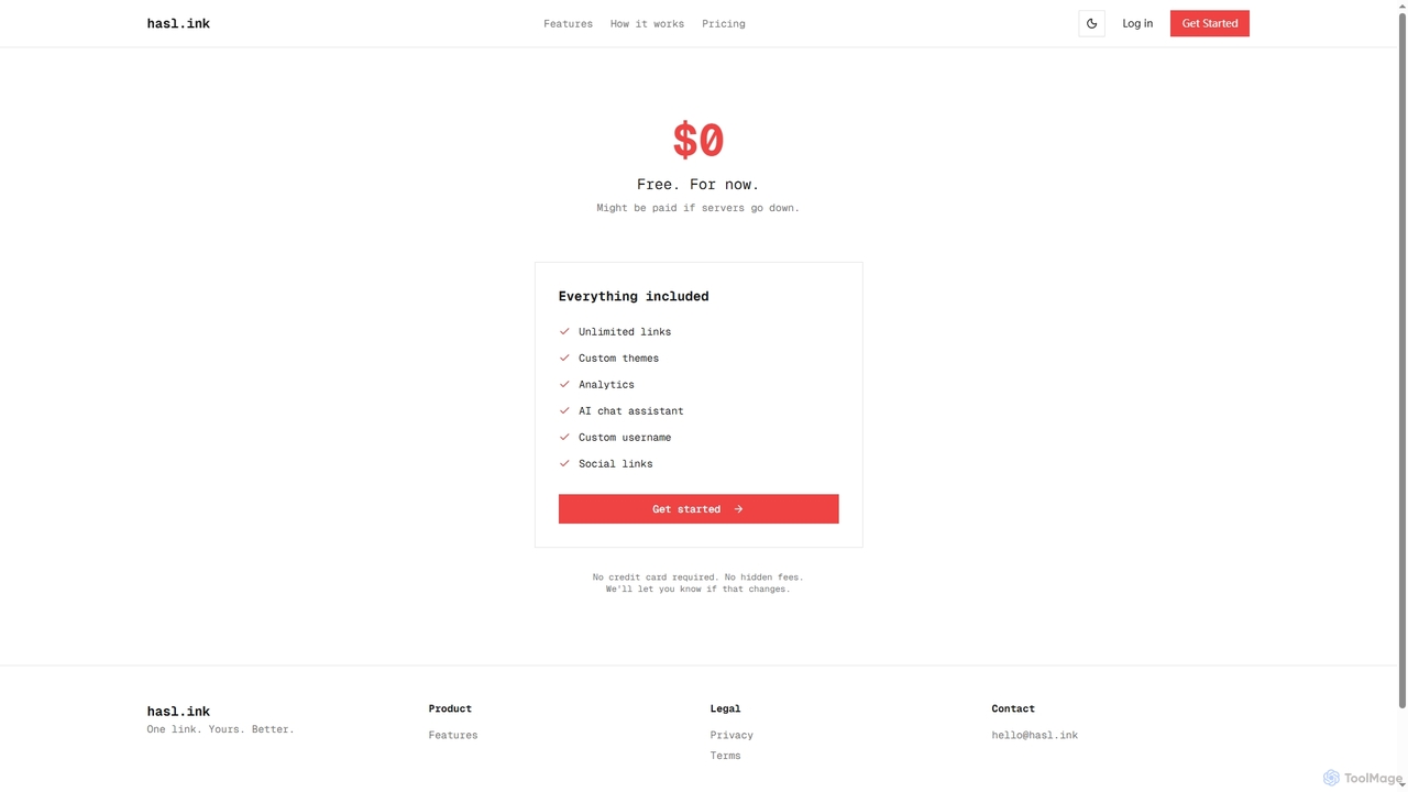 Pricing | hasl.ink for Hasl