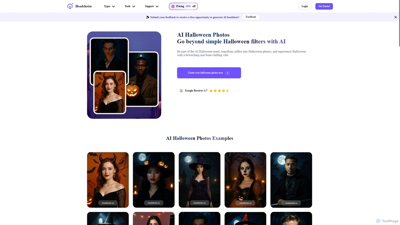 AI Halloween photos - Unlimited creativity and festive spirit for HeadshotAI