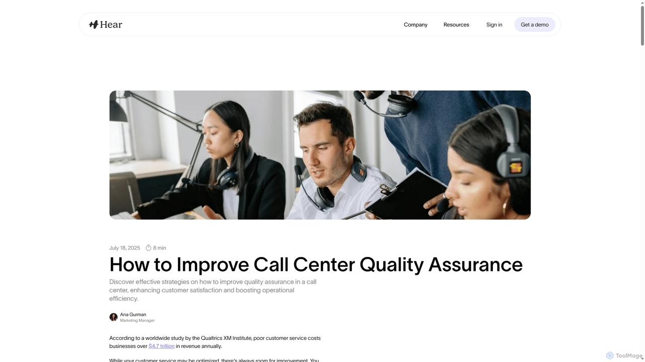 Industry Insights for Smarter Contact Centers | Hear Blog for Hear