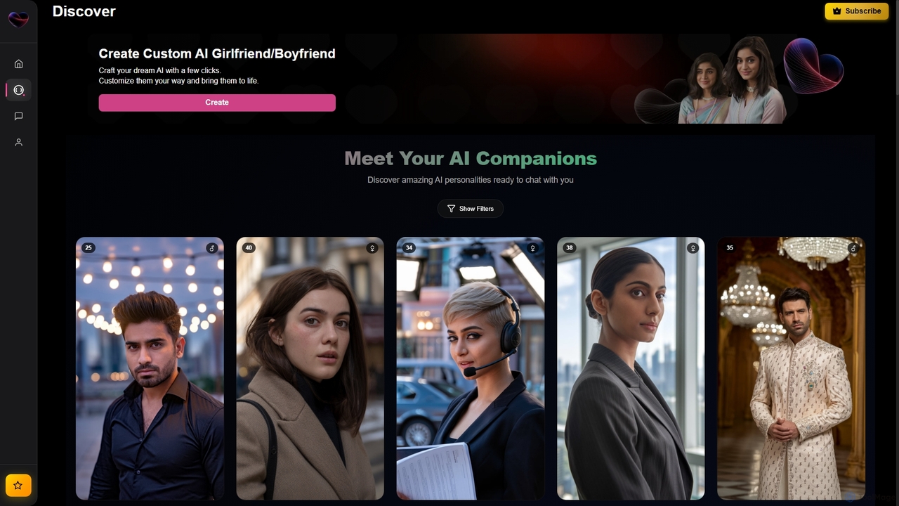 HeartEcho Ai - AI Girlfriends & Boyfriends for Realistic Virtual Companionship for HeartEcho