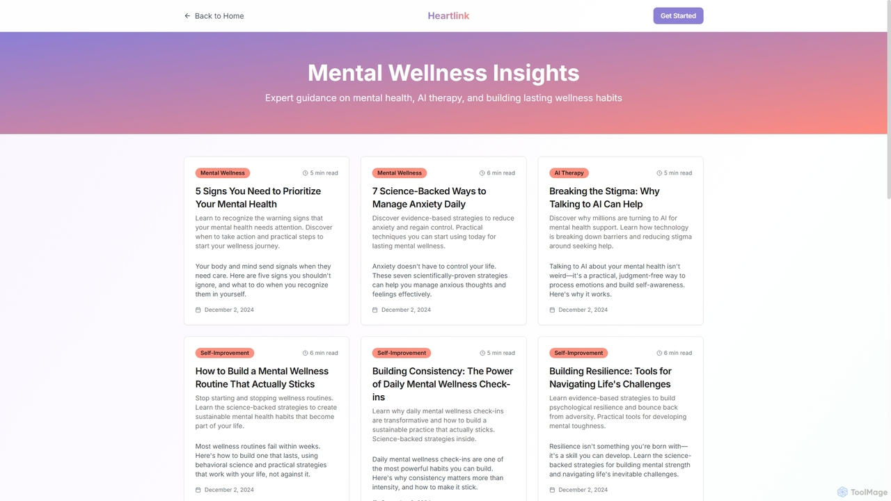 Blog | Heartlink - Mental Wellness Insights for Heartlink