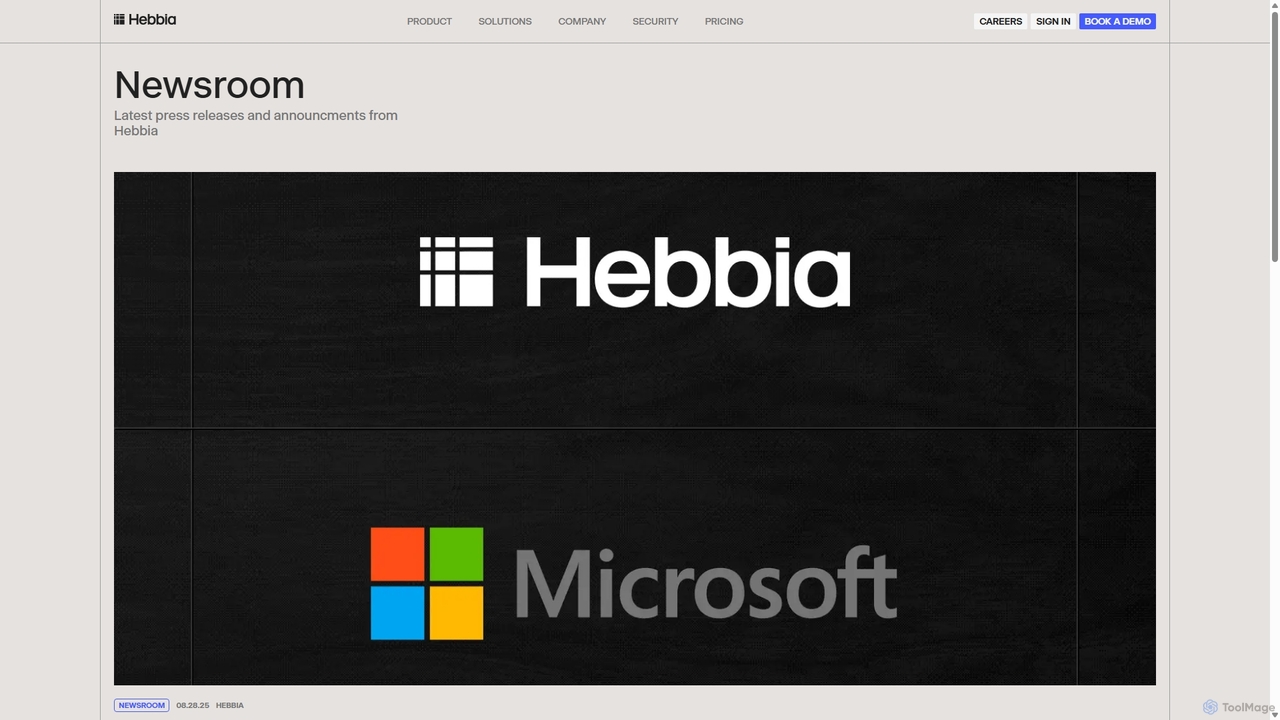 Newsroom – Hebbia for Hebbia