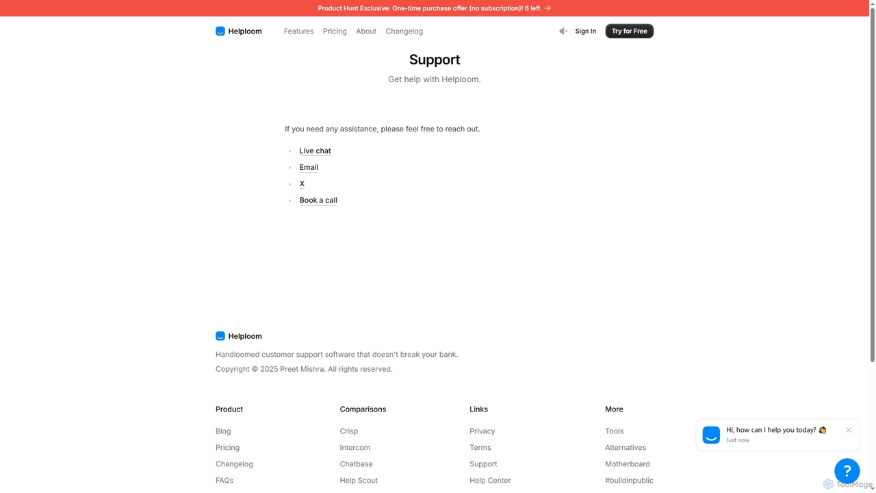 Support | Helploom for Helploom