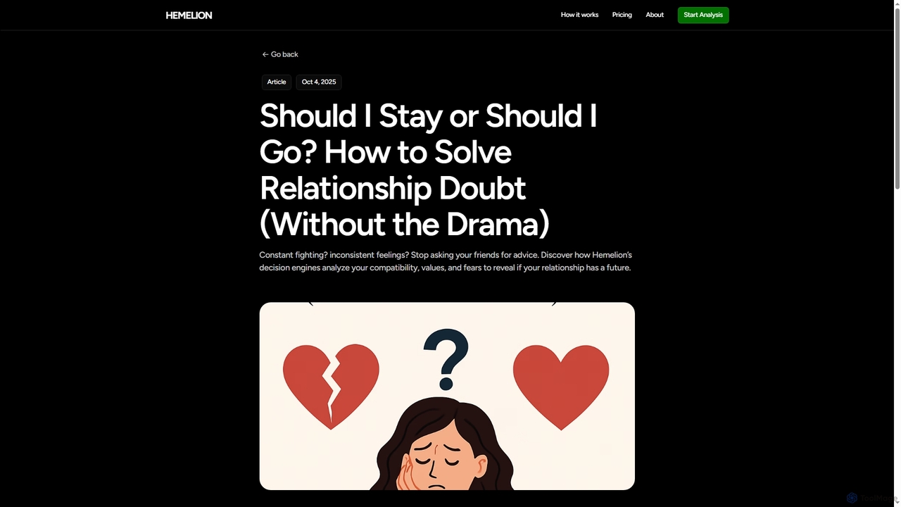 Should I Stay or Should I Go? How to Solve Relationship Doubt (Without the Drama) - My Framer Site for Hemelion