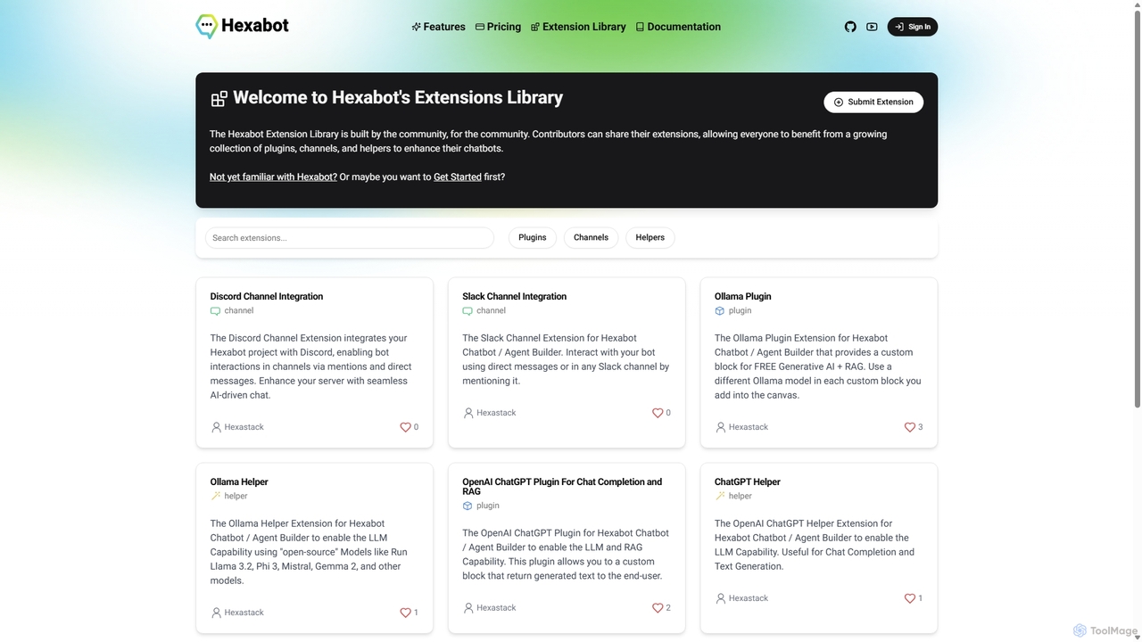 Hexabot | A smooth way to build and manage AI powered chatbots for Hexabot