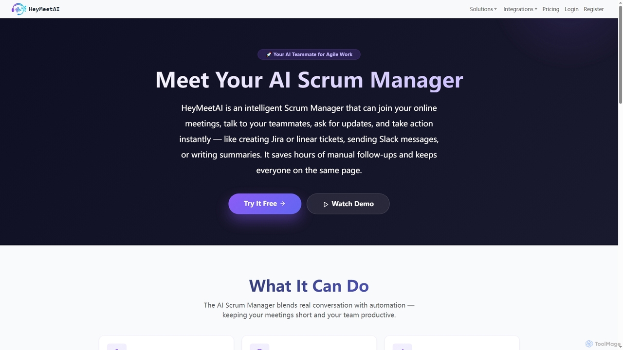 Conversational AI Meeting Assistant | AI Voice Agent & Automation for HeyMeetAI