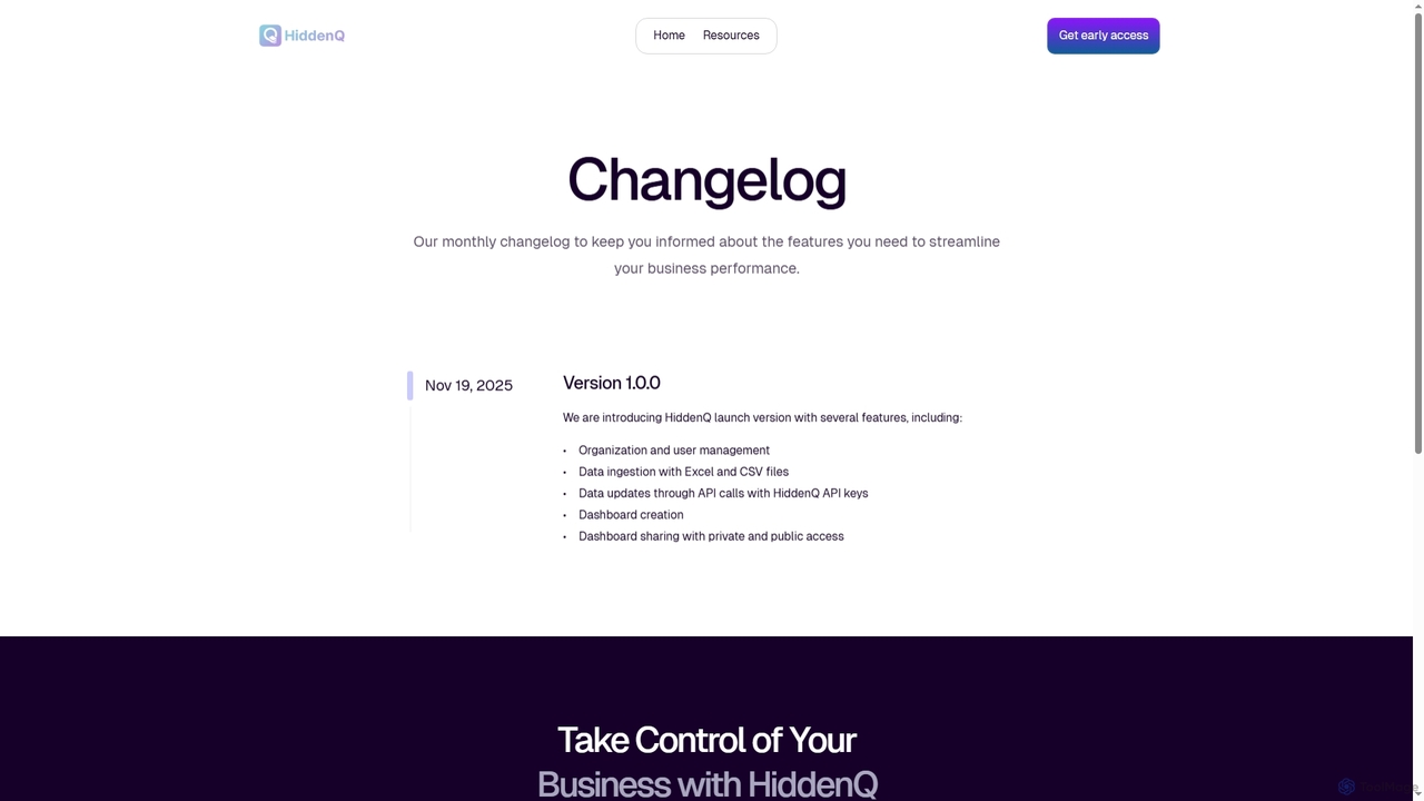 HiddenQ Changelog – What’s New for Hiddenq
