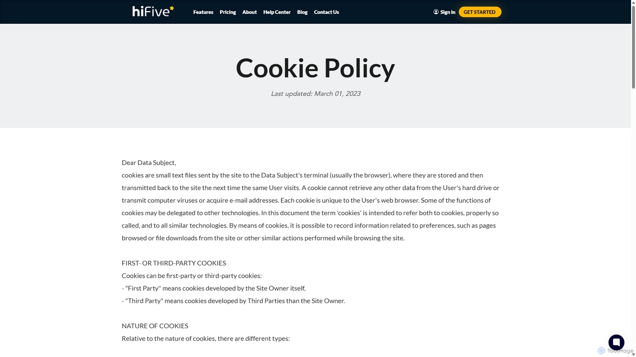 Cookie Policy - HiFiveStar for Hifivestar