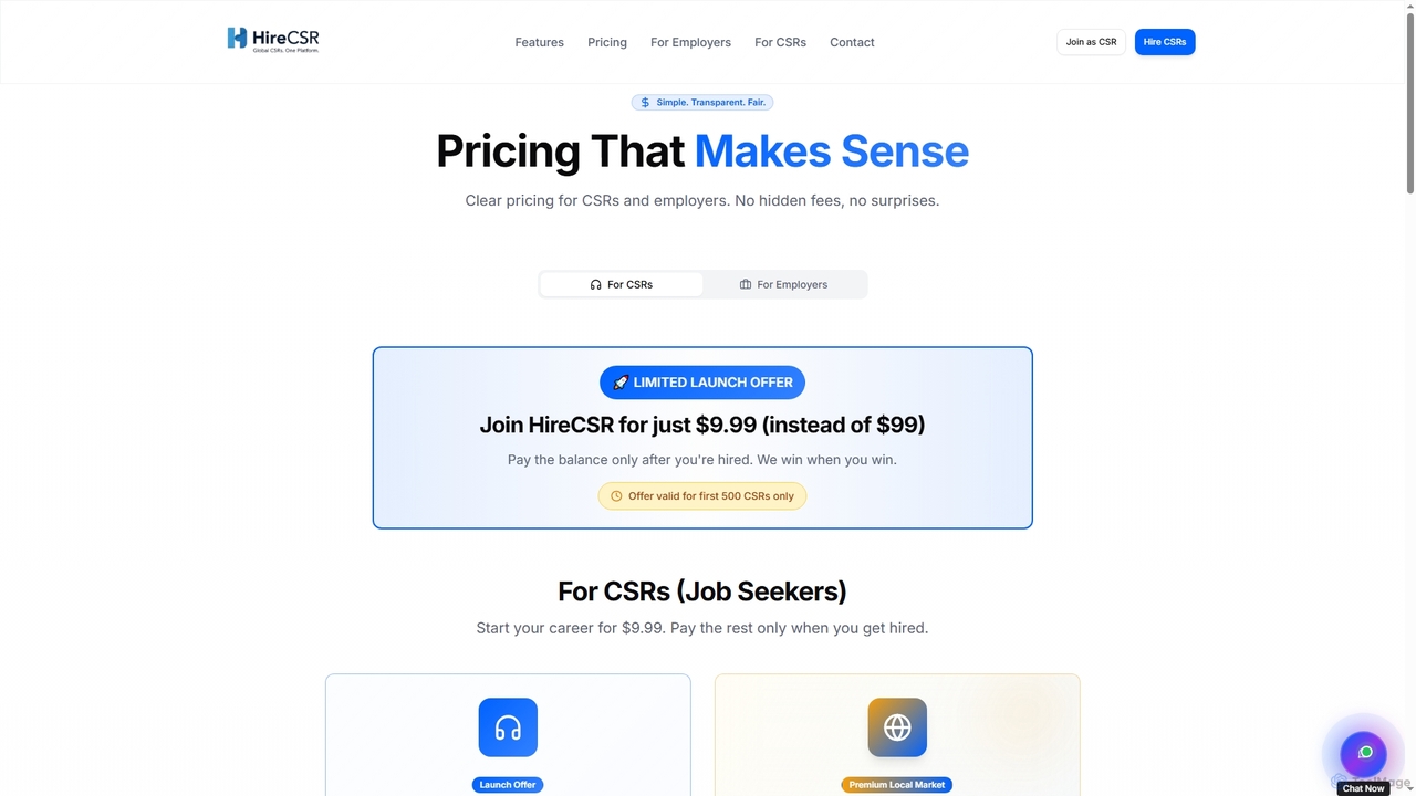 HireCSR - AI-Powered BPO Platform | Hire Global CSRs 50% Cheaper for Hirecsr