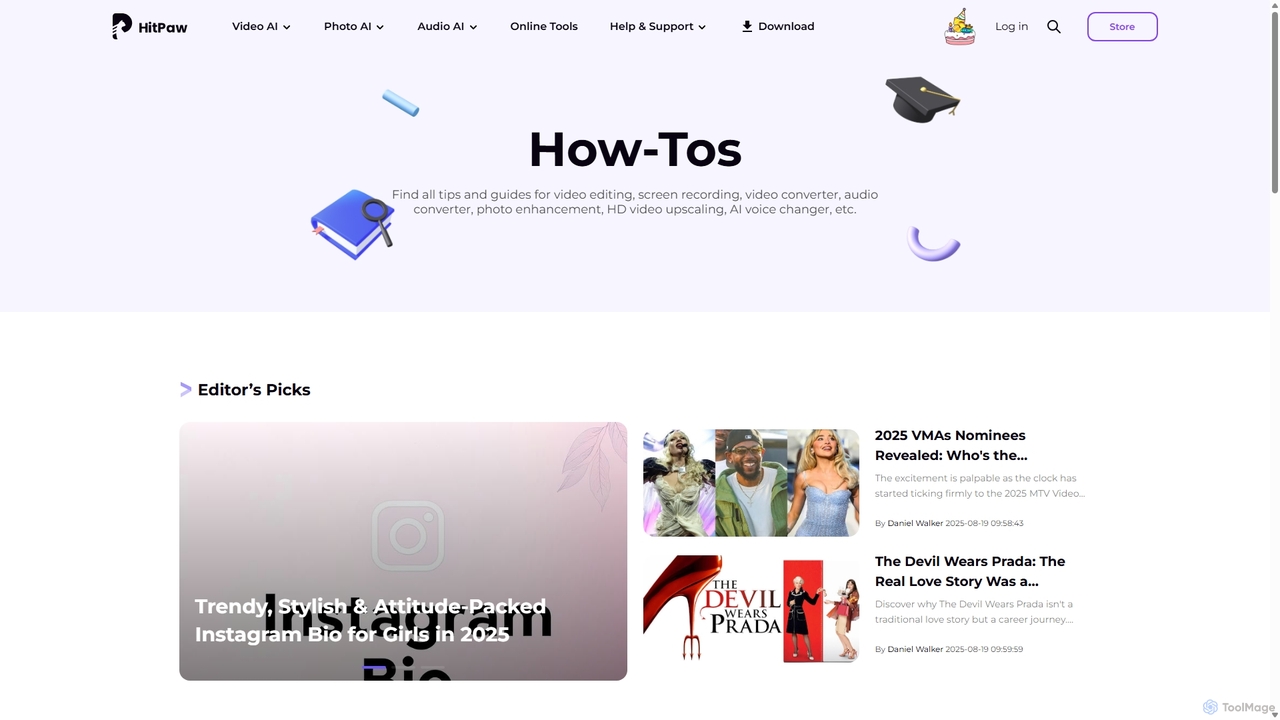 How-to Articles for HitPaw