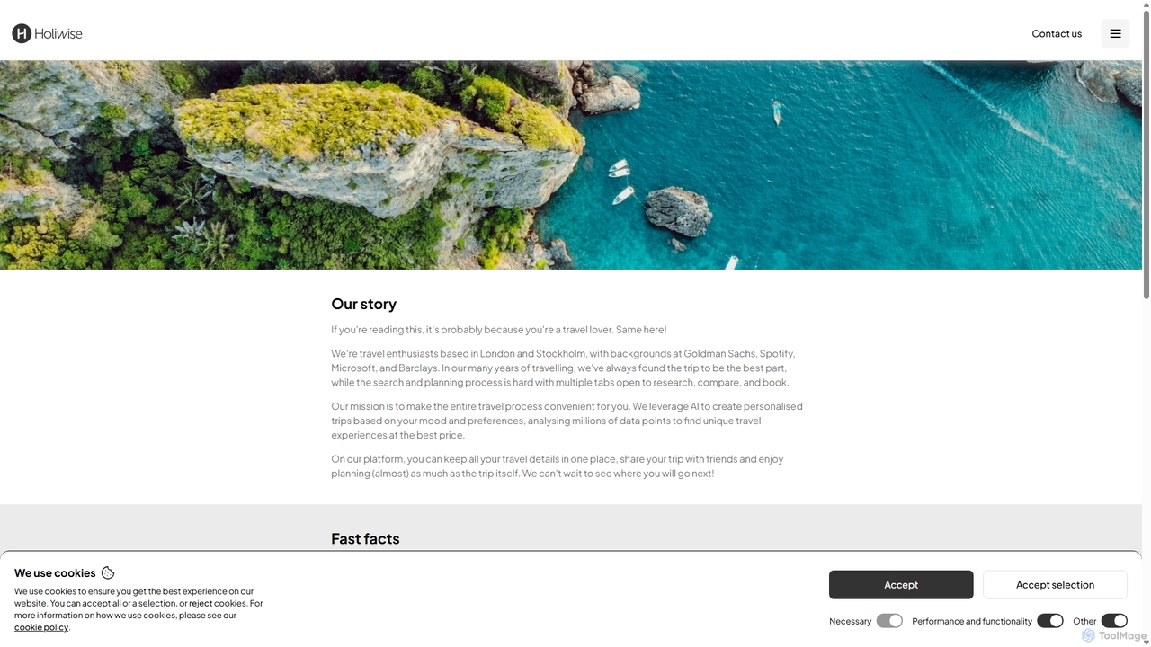 Holiwise: About us for Holiwise