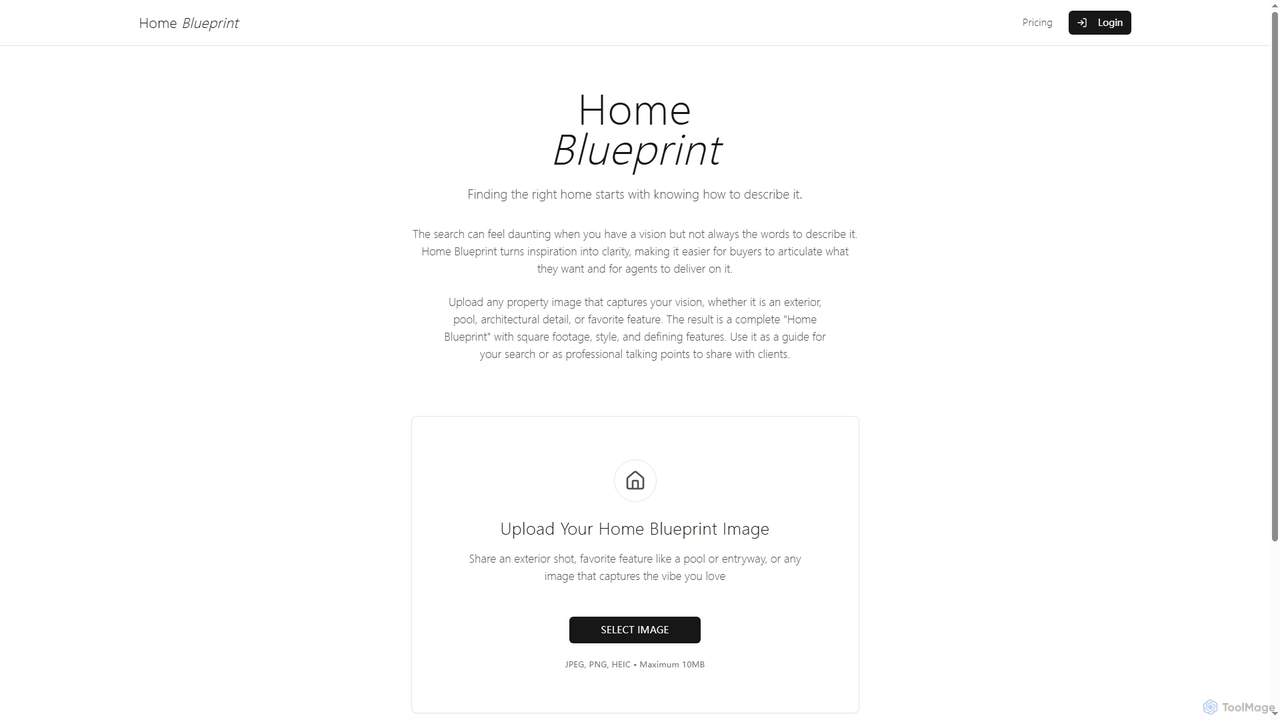 Home Blueprint for HomeBlueprint