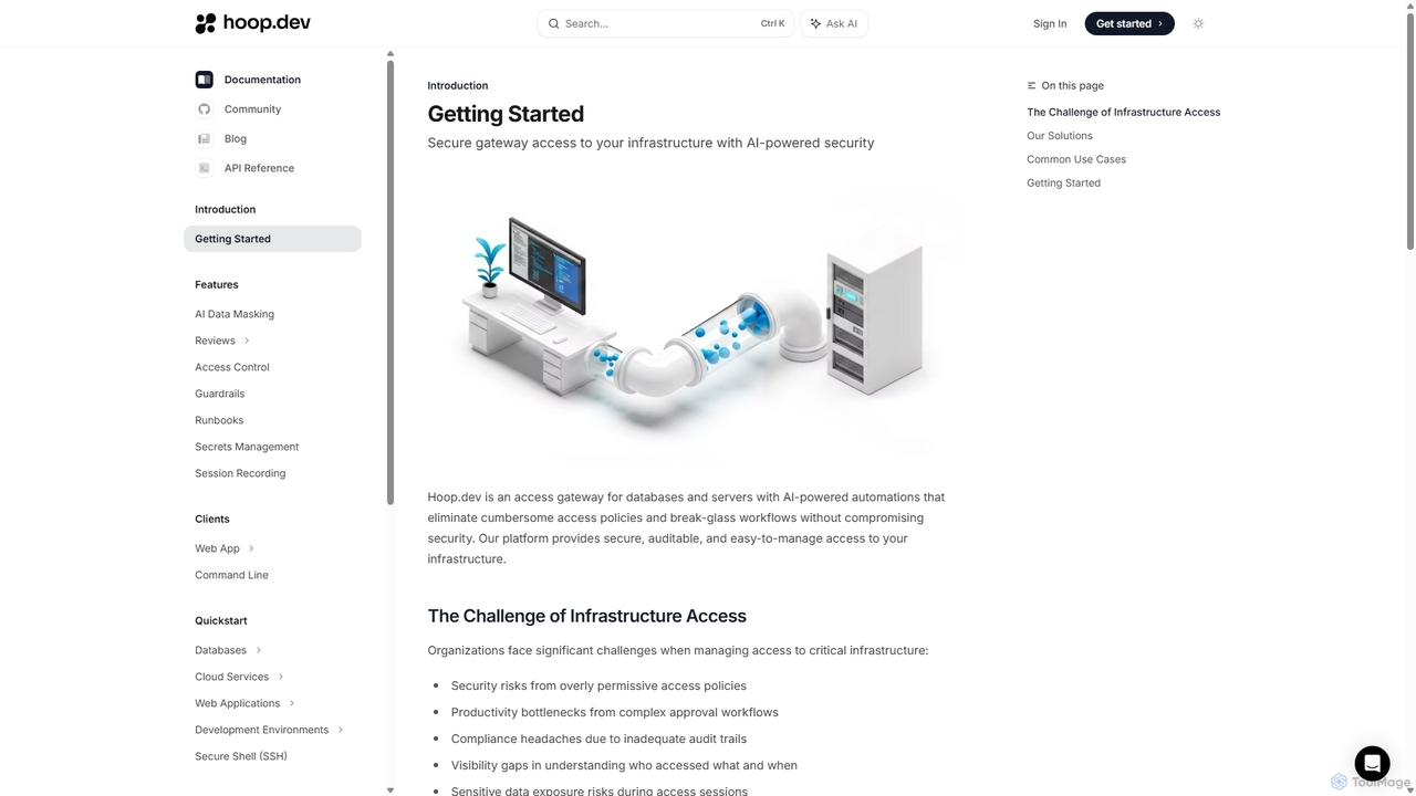 Getting Started - Hoop.dev - the only access gateway with data masking for Hoop.dev