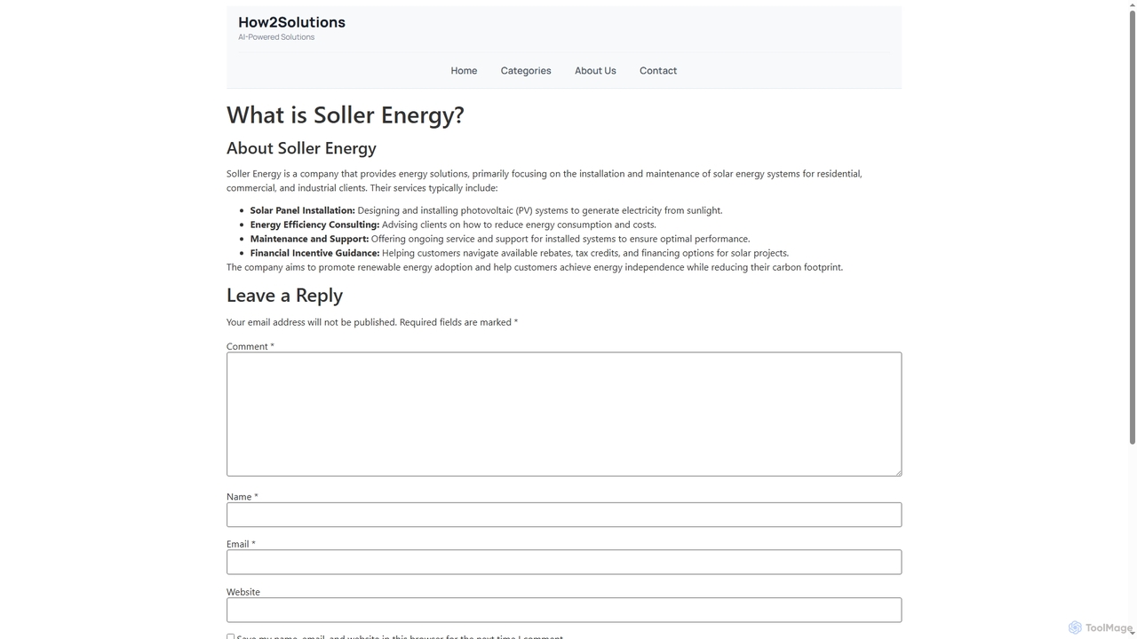 What is Soller Energy? - for How2Solutions