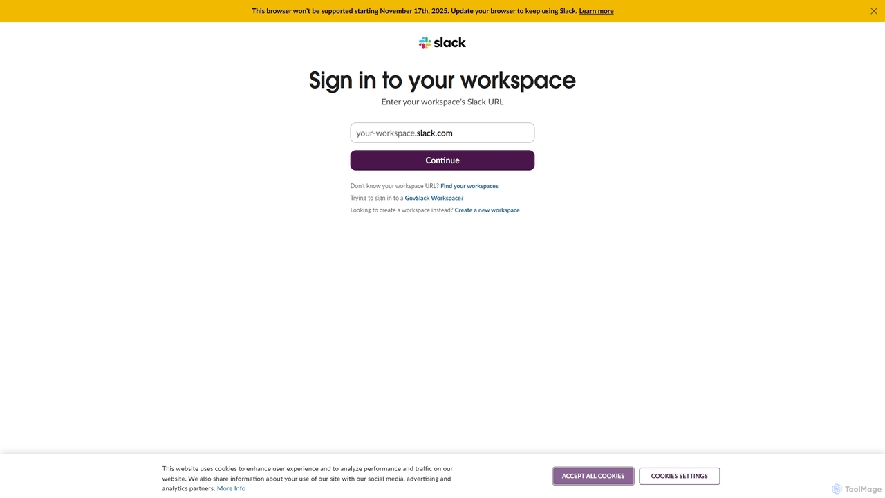 Find your workspace | Slack for Howsthisgoing