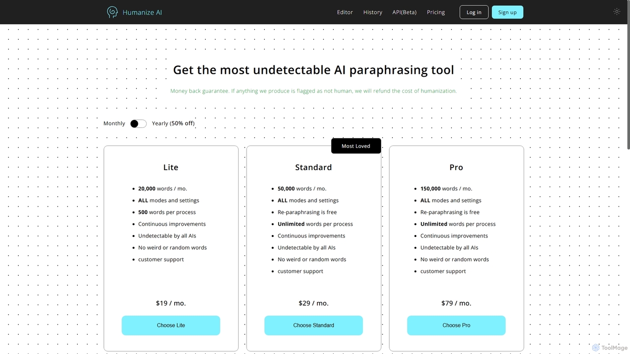 Subscribe Humanize AI and get the most undetectable content paraphrasing tool. for Humanize AI
