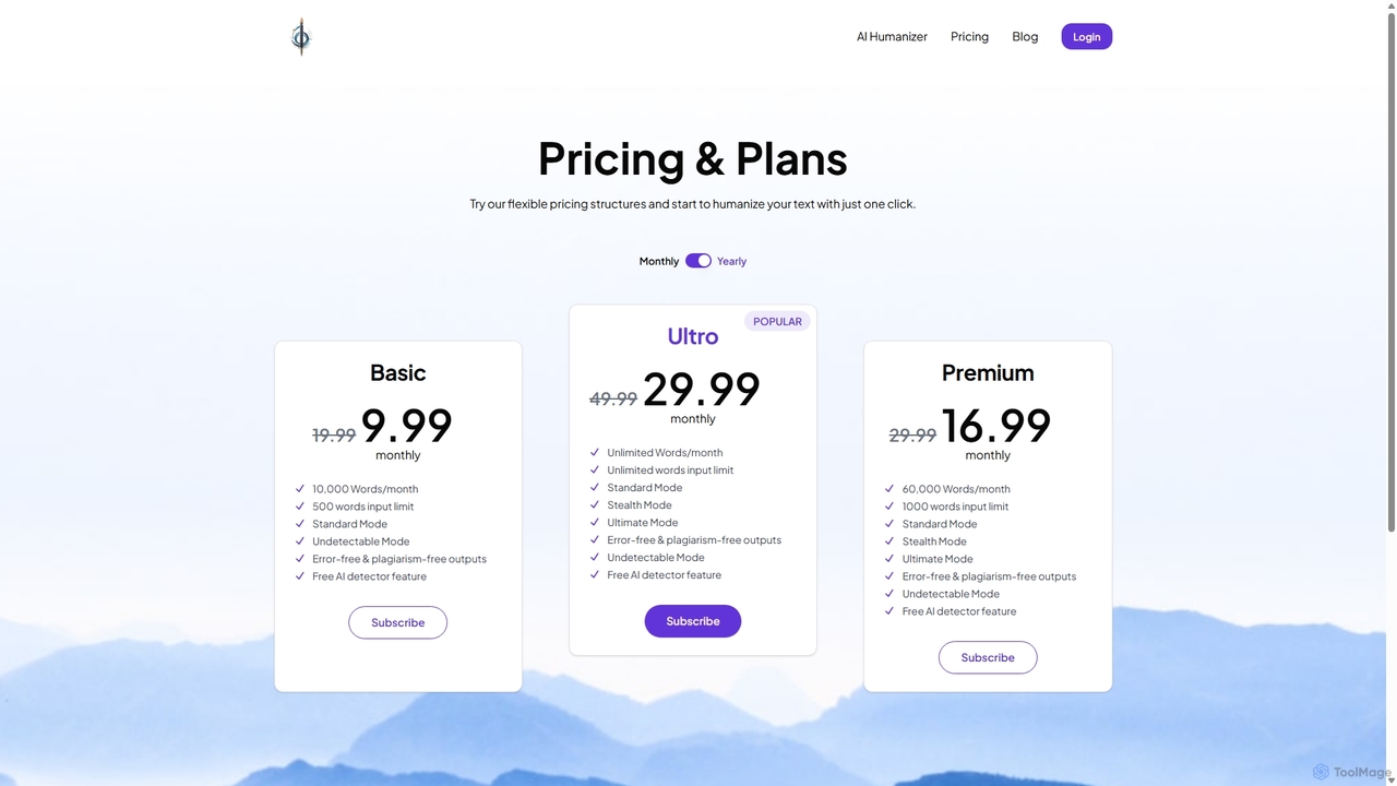 Pricing - HumanizeText for Humanizetext