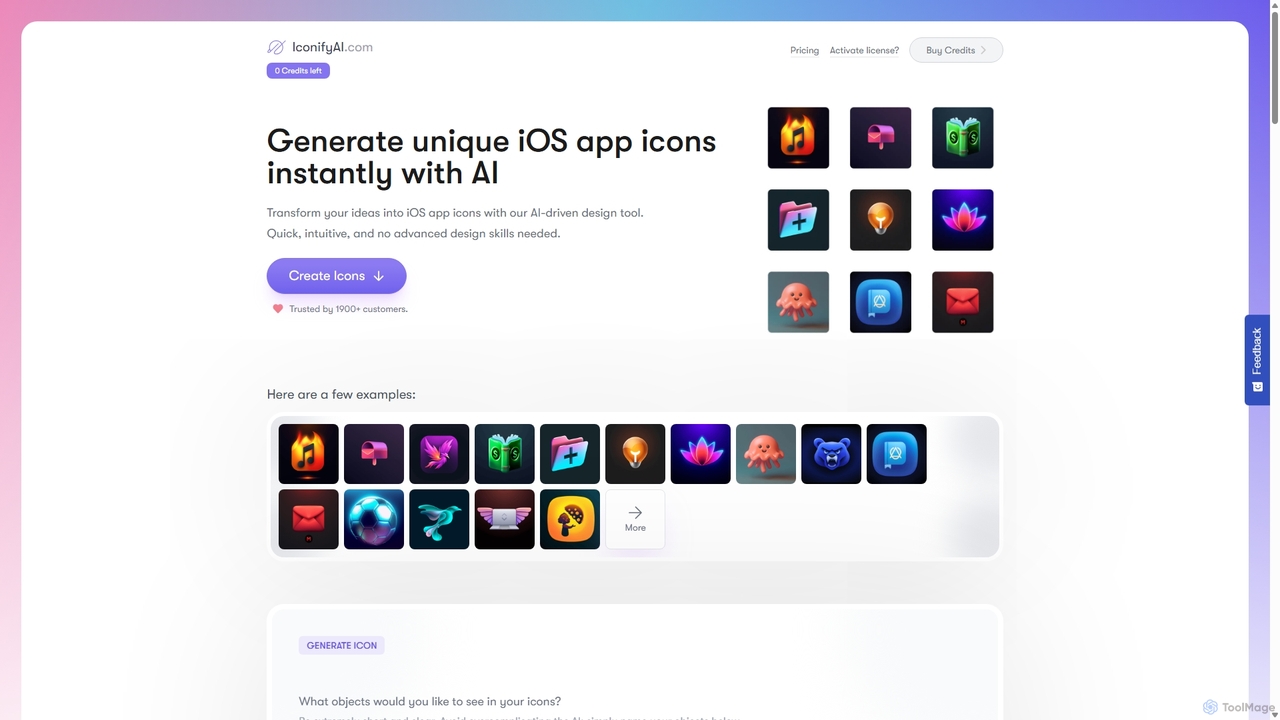 iOS AI App Icon Creator - Generate your iOS icon in seconds for Iconifyai