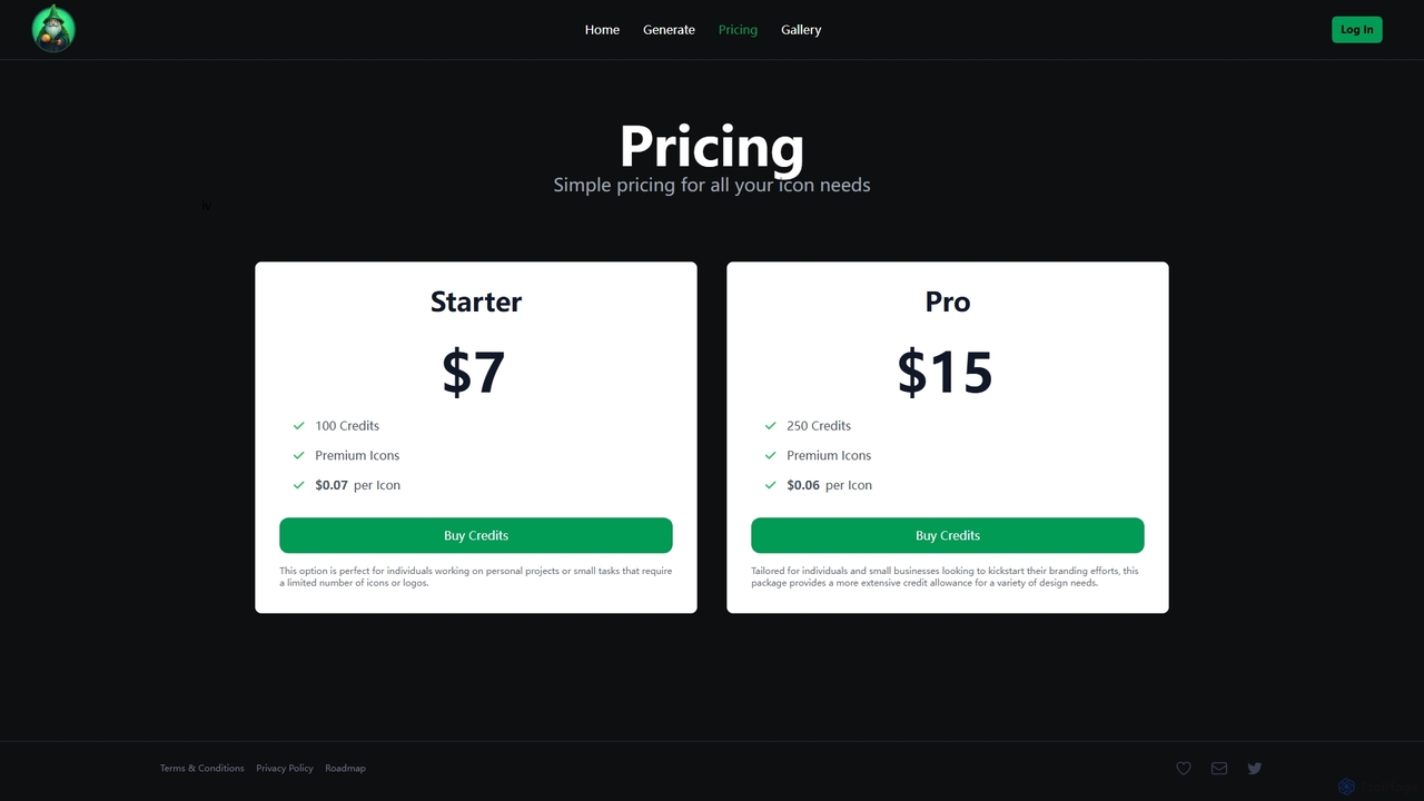 Pricing | Affordable Price | IconWizardAI.com for IconWizardAI