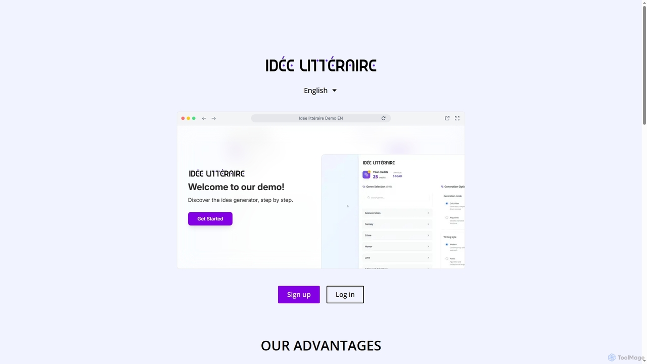 Idée littéraire | The idea generator for authors for Ideelitteraire