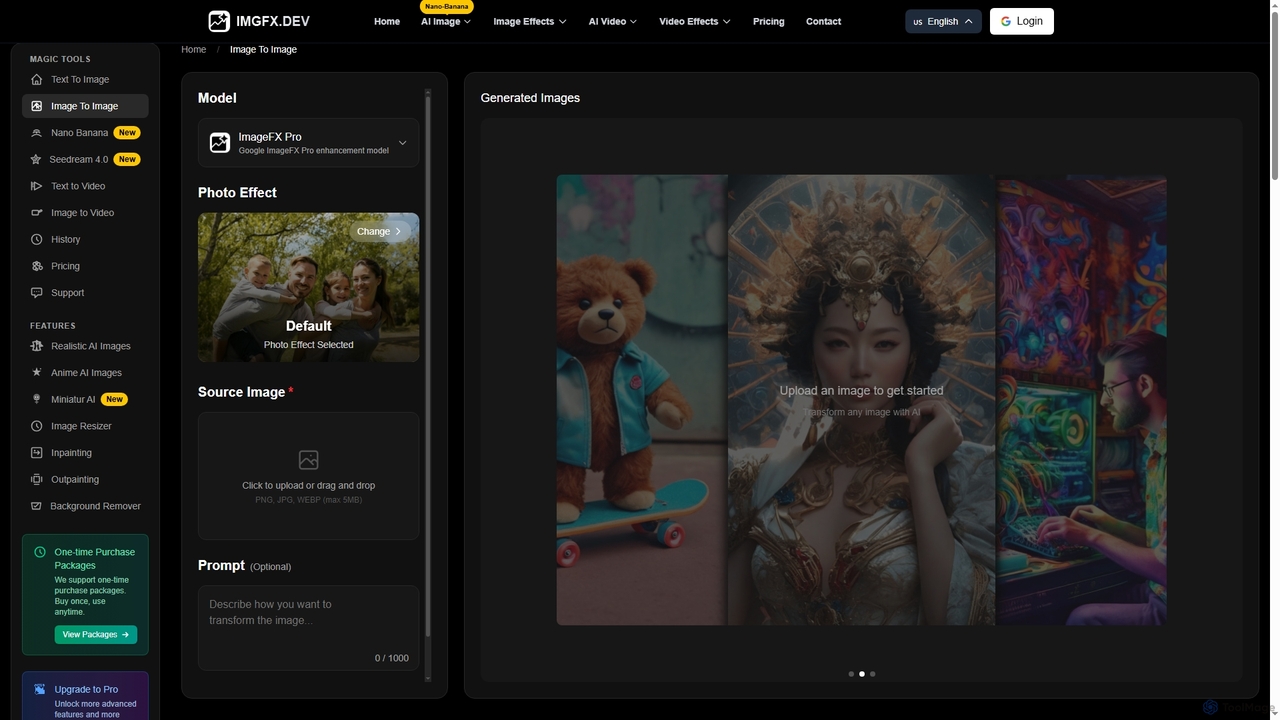 Free Image to Image AI Transformation Tool | Image Fx for ImageFX