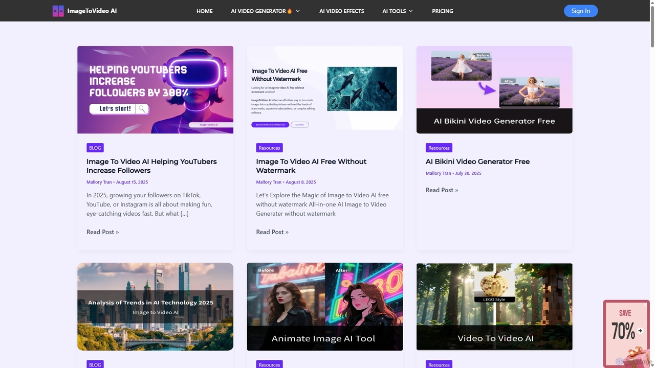 Blog - ImageToVideo AI for ImageToVideoAI