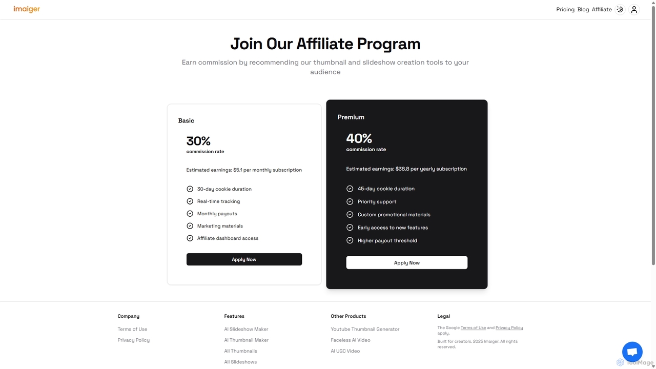 Affiliate - Imaiger for Imaiger