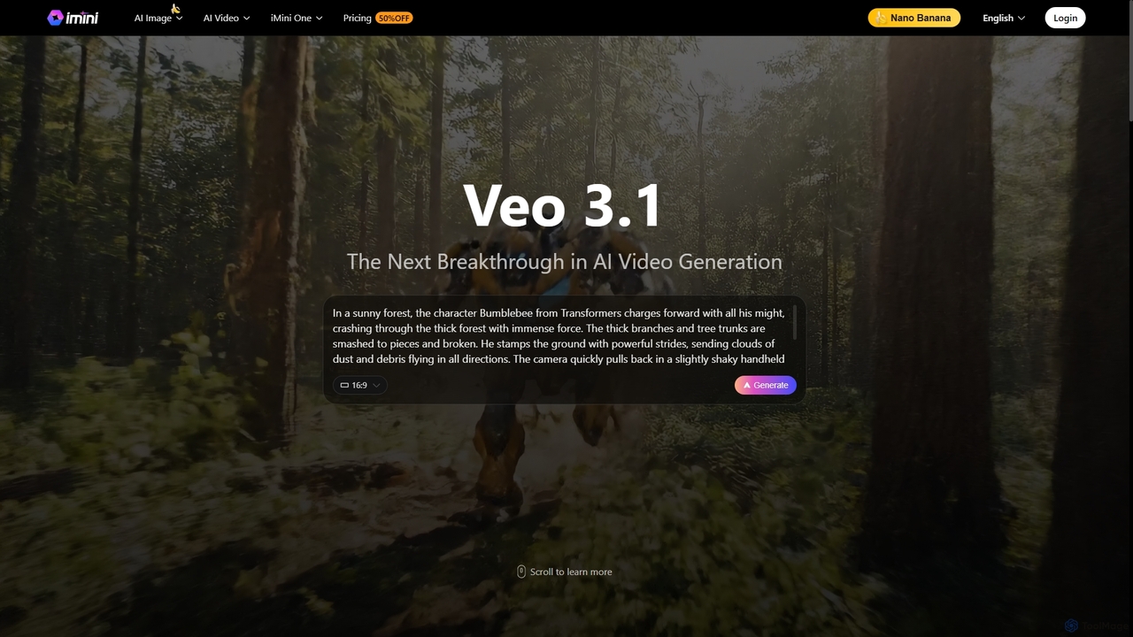 Veo 3.1 AI Video Generator | iMini AI for iMini