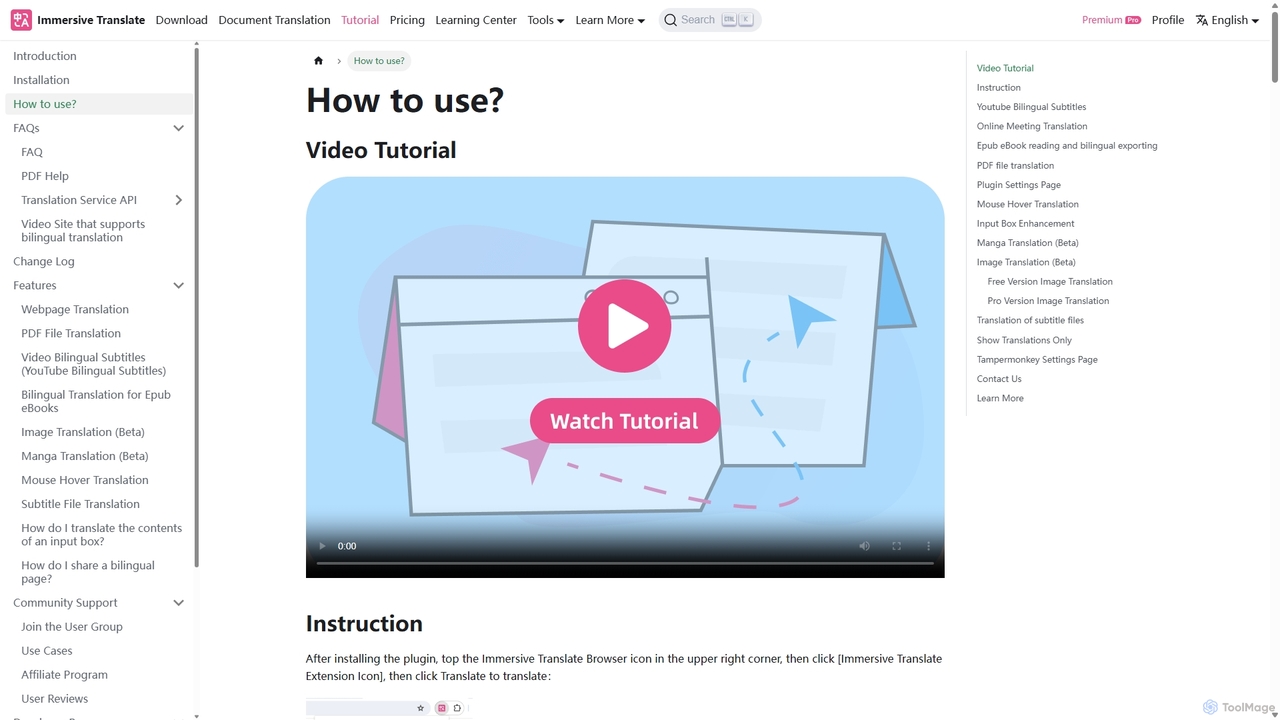 How to use? | Immersive Translate for Immersive Translate