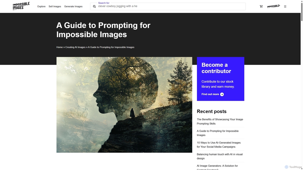 How to prompt the most unusual images when using image generators. for Impossibleimages