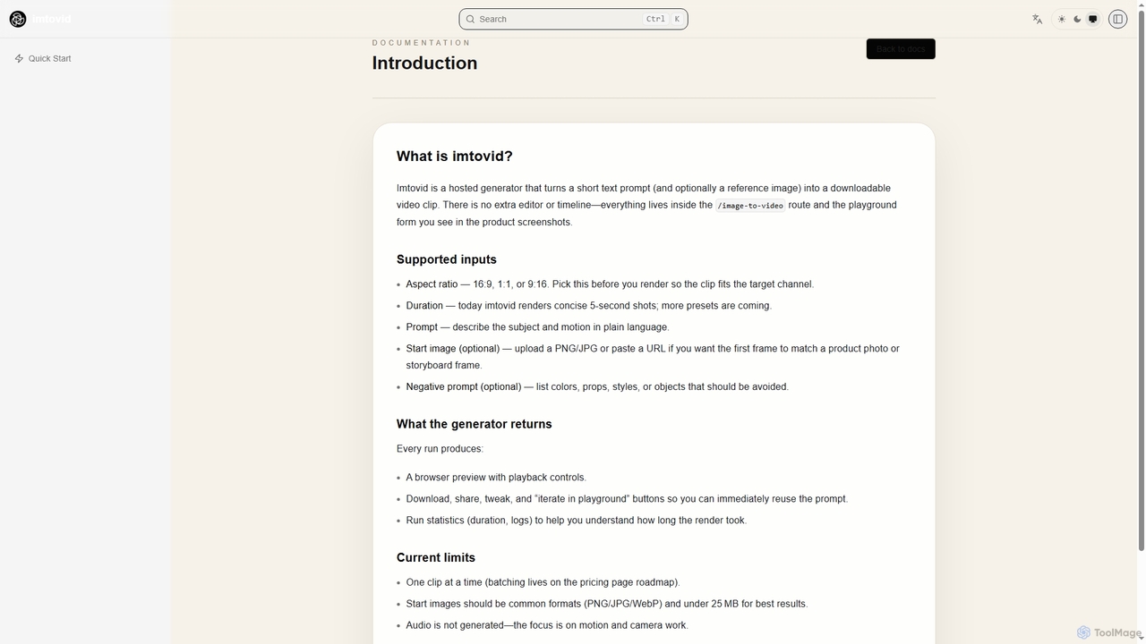 Introduction for Imtovid