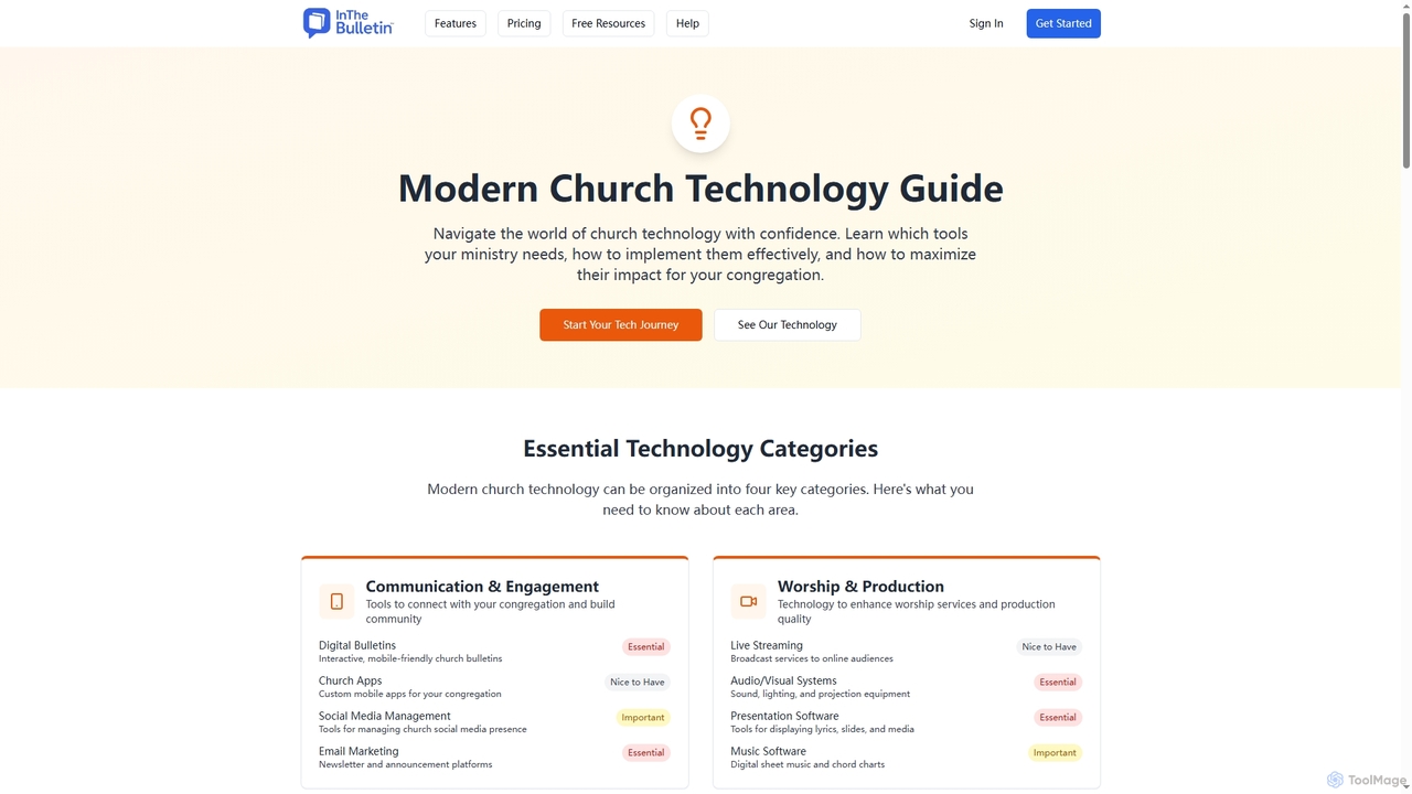 Modern Church Technology Guide 2025 - Essential Tools & Implementation for In The Bulletin