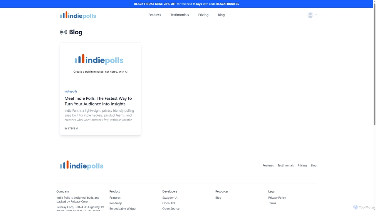 Blog - Indie Polls for Indie Polls