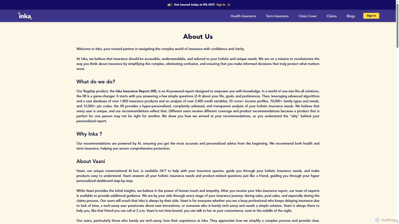 About Inka - Your Trusted Insurance Partner for Inka