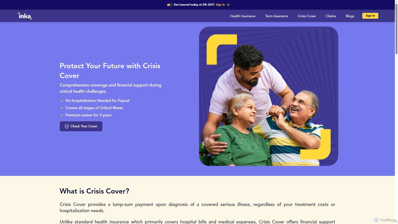 Crisis Cover - Protect Your Future with Crisis Cover | Inka for Inka