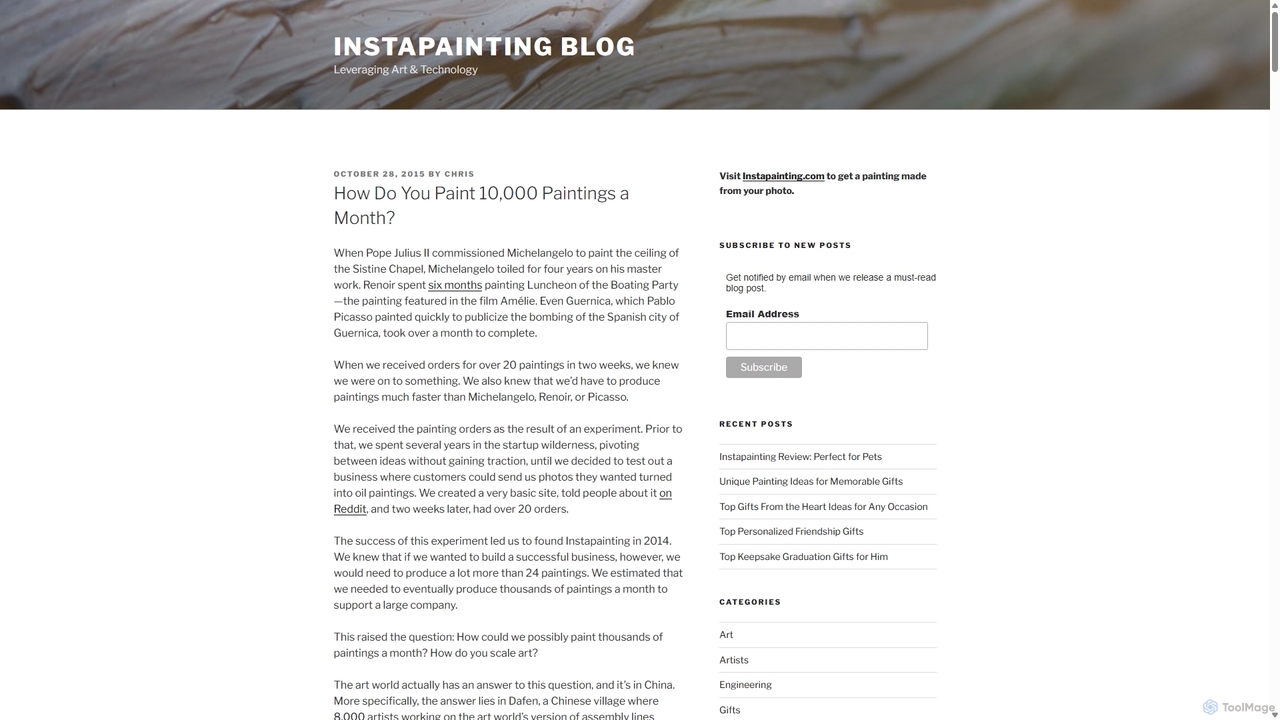 How Do You Paint 10,000 Paintings a Month? - Instapainting Blog for Instapainting
