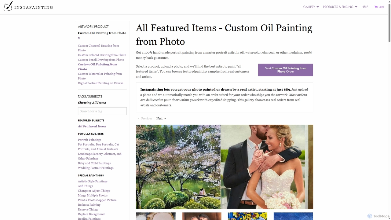 Turn Your Photo Into a Hand-Made Artist Portrait Painting Art | Instapainting.com for Instapainting
