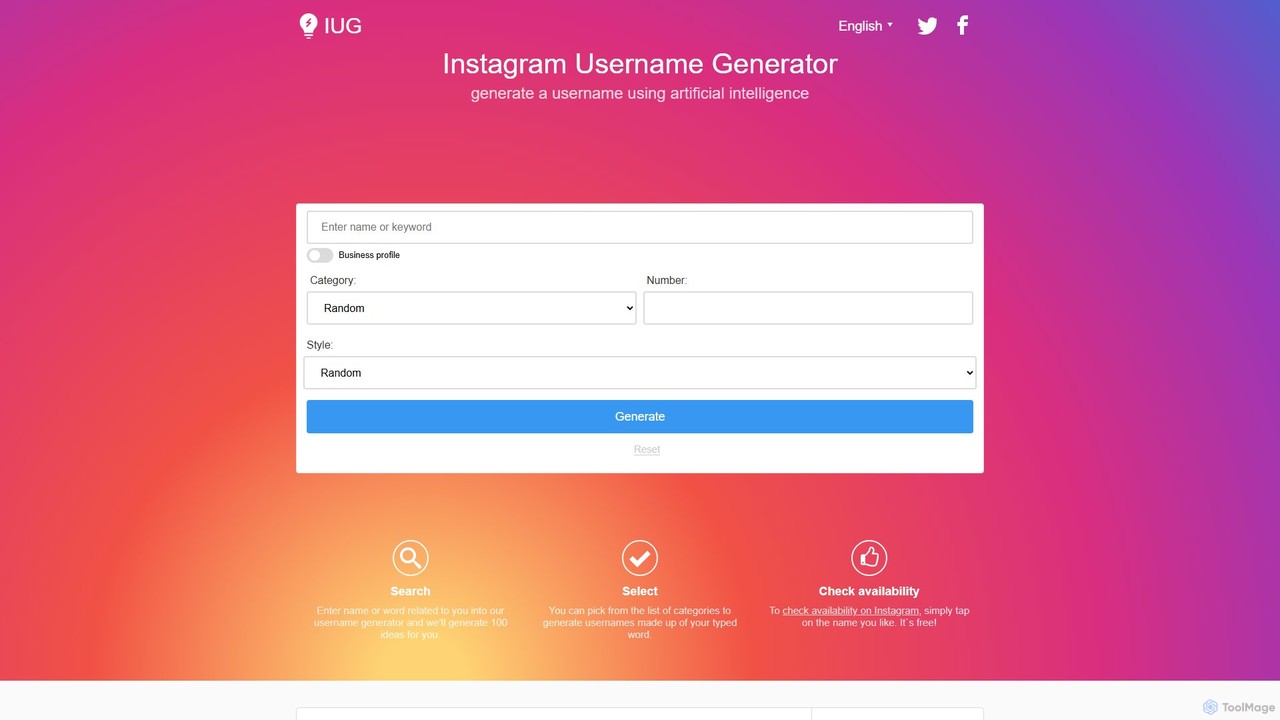 preview for instausername