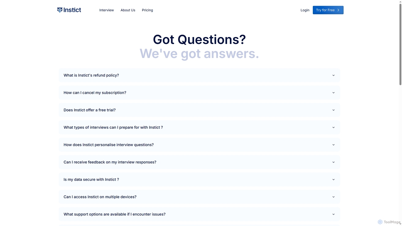 Instict: AI-Powered Interview Practise for Instict