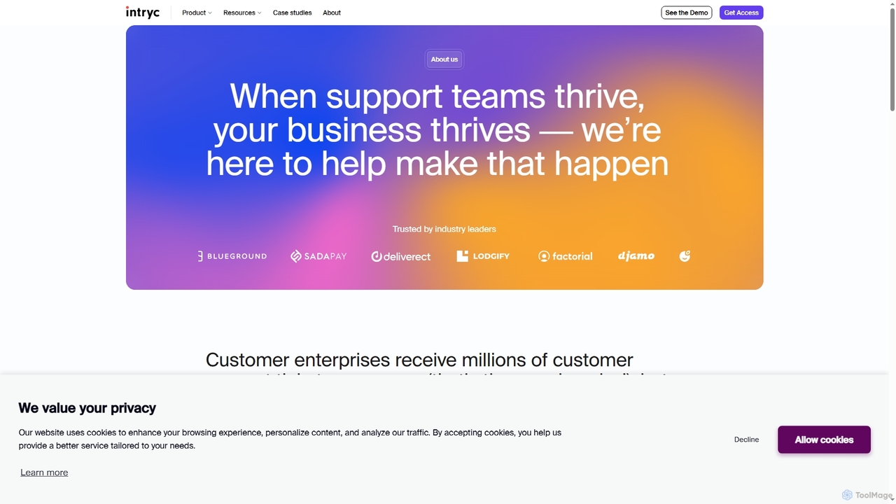 Intryc: AI-Driven Automated Quality Assurance for Support for Intryc